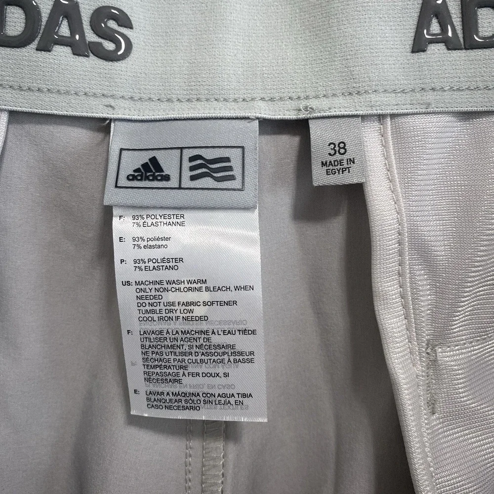 NWT Adidas Ultimate 365 Golf Shorts Men 38 Gray Performance Stretch Classic 8.5